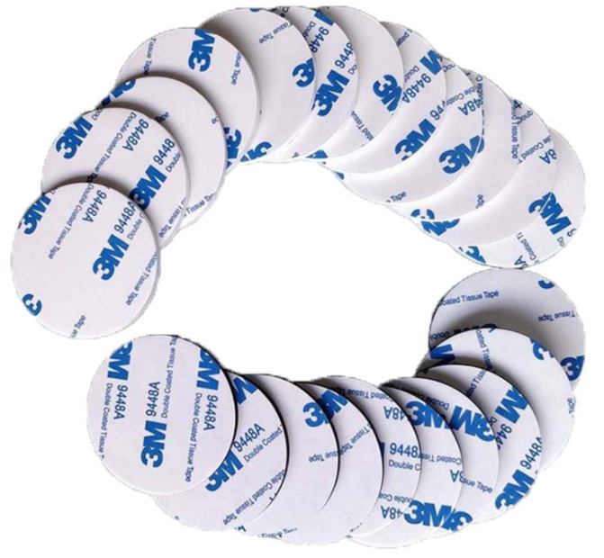 3m双面胶 3M9448A双面胶 强力透明圆形模切泡棉胶双面胶贴