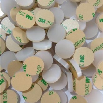 自粘透明硅胶垫防碰玻璃胶橱柜门圆形硅胶垫消音玻璃胶垫