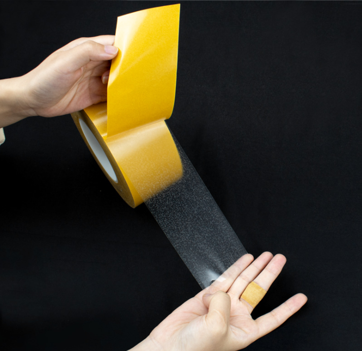 高粘亚克力双面胶贴 黑色PET双面胶带 