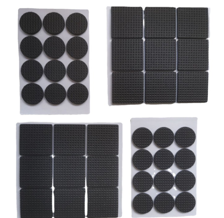 网格背胶防滑泡棉脚垫 减震泡沫自粘黑色脚垫 泡棉背胶垫片