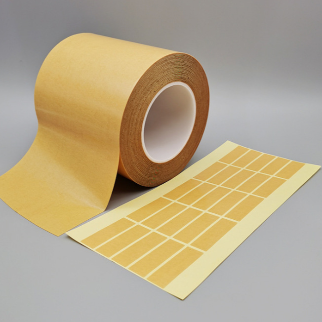 pet透明双面胶无痕可移pet双面胶姜黄纸超薄高粘pet双面胶50-100u