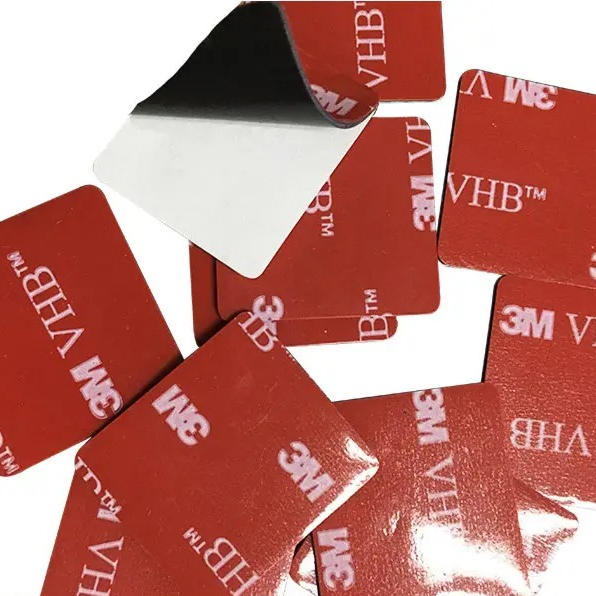 红膜白胶vhb亚克力双面胶汽车摆件金属贴vhb双面胶模切